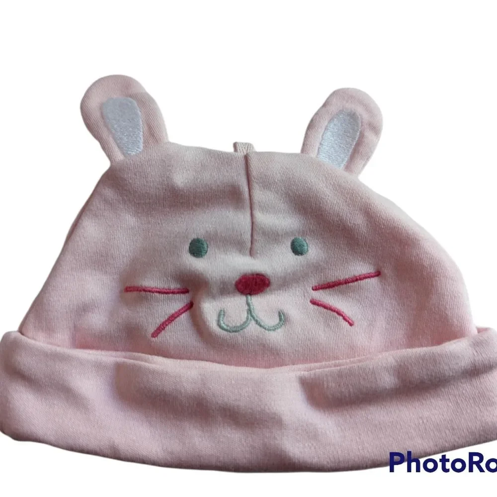 Carter's White & Pink Bunny Easter Footie Set